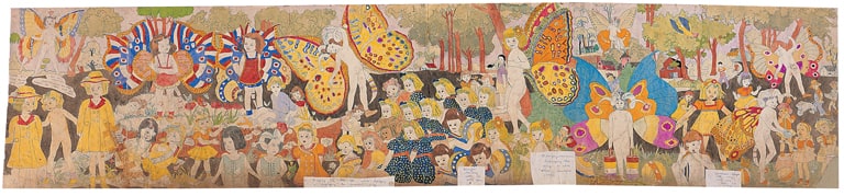 Blengiglomeneans Displaying Their Wings (recto); Images of Men Strangling Children (verso)