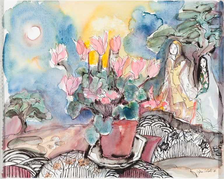 Cyclamen in the Japanese Moonlight