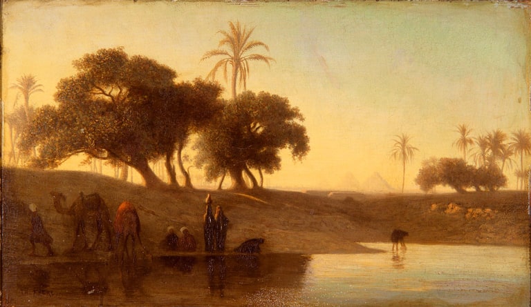 Scene Near Gizeh (Egypt)