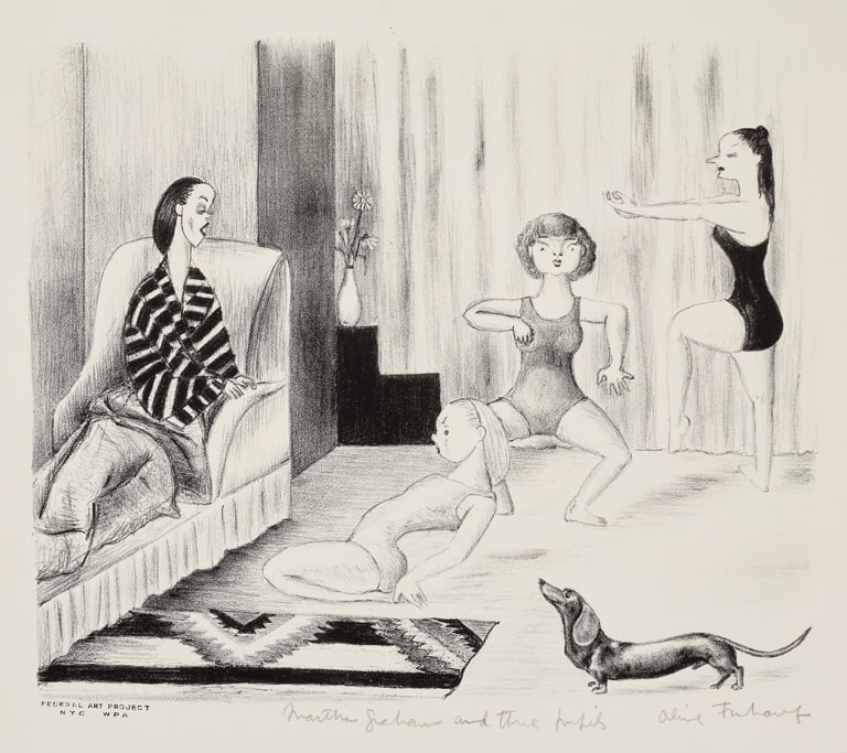Martha Graham and Three Pupils