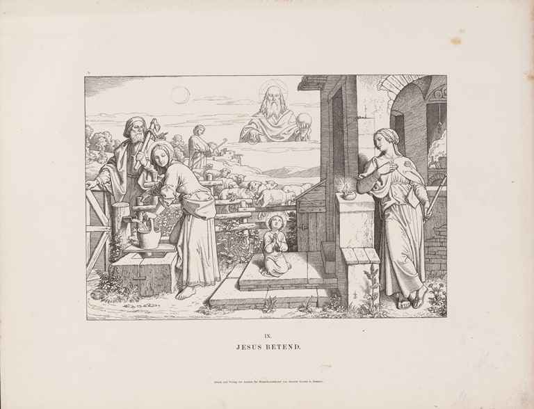 Jesus Praying (Jesus betend), from the portfolio The Bethlehemitic Path (Der Bethlehemitische Weg)