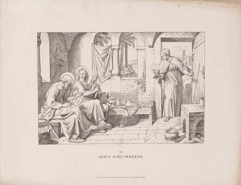 Jesus Slumbering (Jesus schlummernd), from the portfolio The Bethlehemitic Path (Der Bethlehemitische Weg)