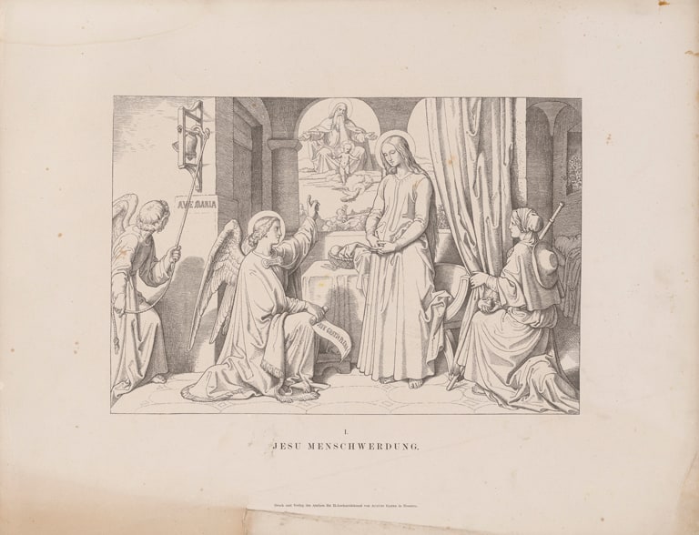 The Incarnation of Jesus (Jesu Menschwerdung), from the portfolio The Bethlehemitic Path (Der Bethlehemitische Weg)
