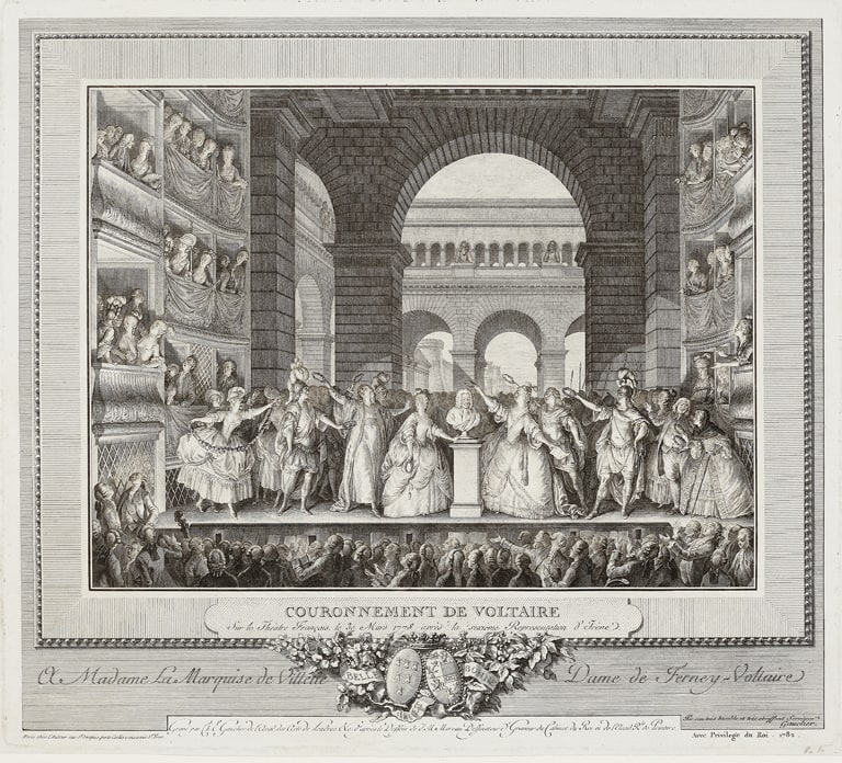 The Crowning of Voltaire (Couronnement de Voltaire)