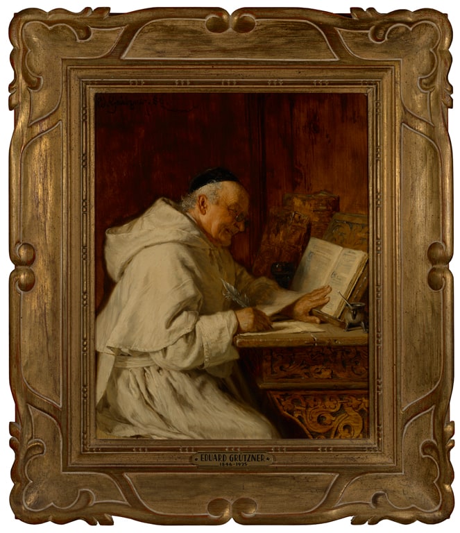 Monk at Desk