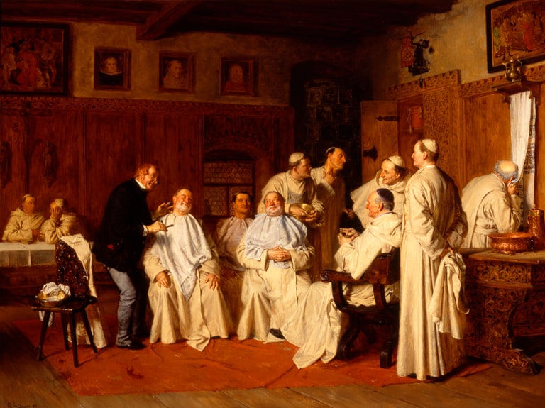 Shaving Day at the Monastery