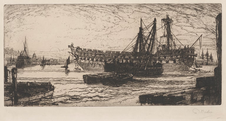 Breaking up of the "Agamemnon," No. I