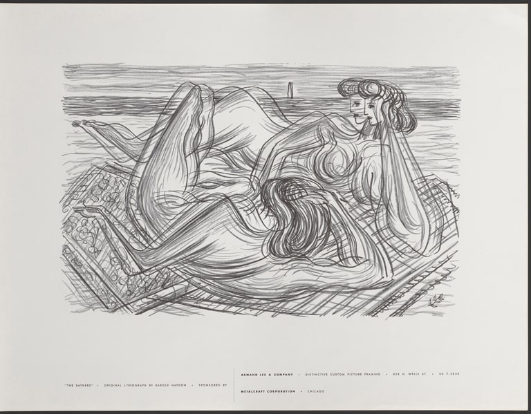 The Bathers, from the portfolio Improvisations 1954