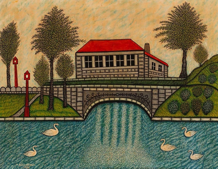 Landscape with Swans