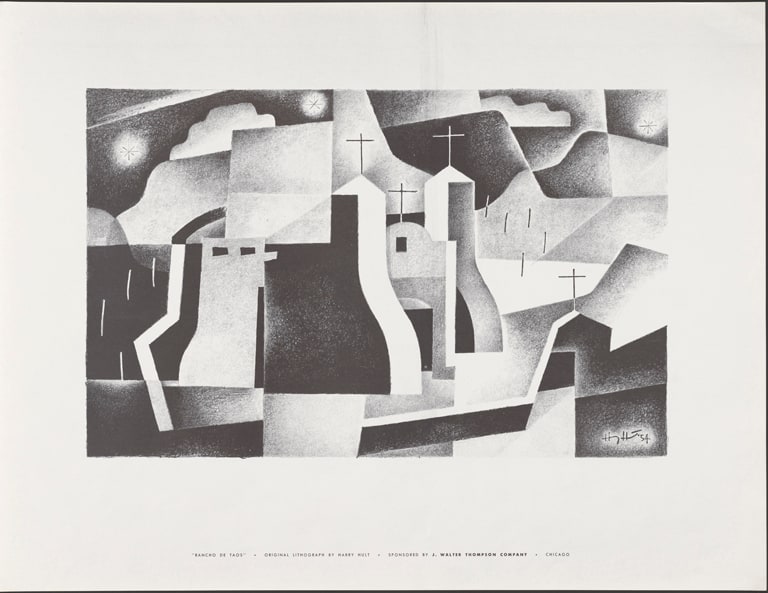 Rancho de Taos, from the portfolio Improvisations 1954