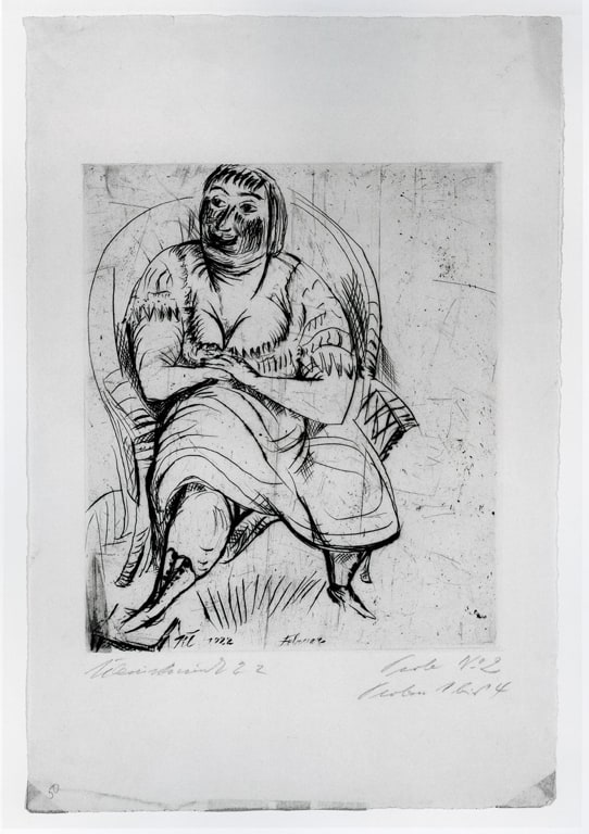Im Stuhl sitzende Frau (Seated Woman)