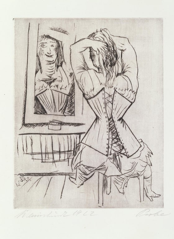 Woman at the Mirror (Frau vor dem Spiegel)