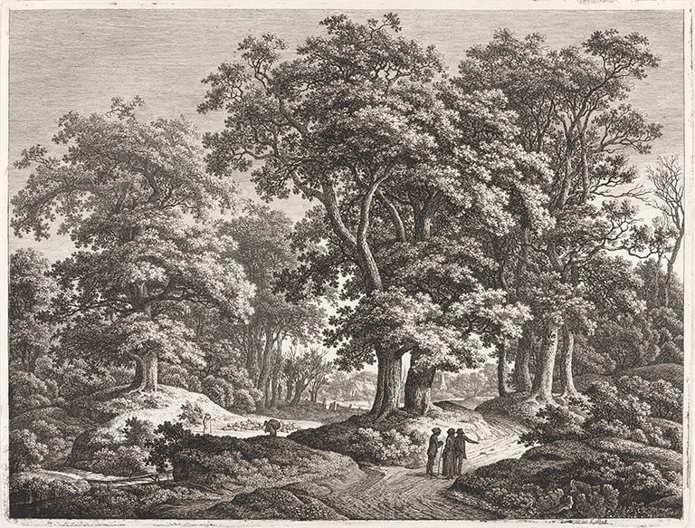 Landscape with Clumps of Tall Oak Trees (Landschaft mit Gruppen hoher Eichen)