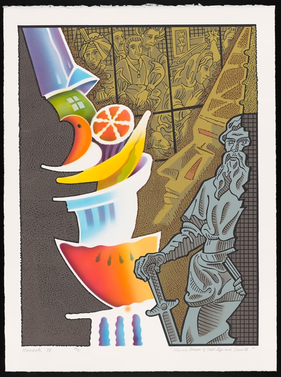 Clown's Dream of Still Life and Saints from the Colorprint U.S.A.: Spanning the States in '98 portfolio