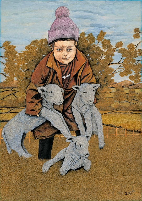 Boy with Lambs