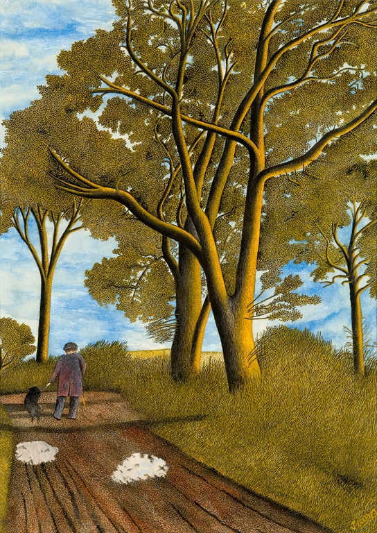 Landscape with Figure and Dog