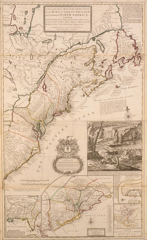A New and Exact Map of the Dominions of the King of Great Britain and ye Continent of North America ("Beaver Map")