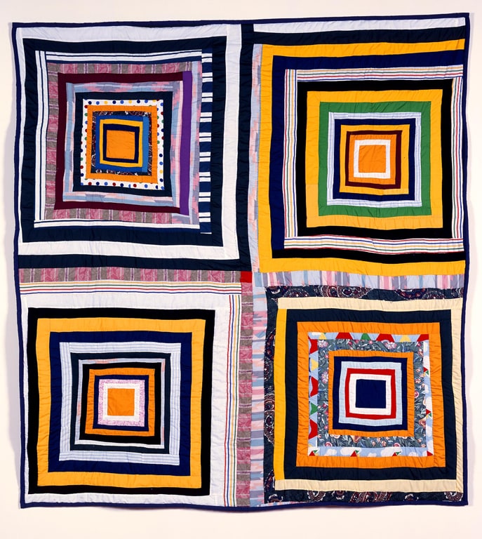 Four Block Housetop Quilt