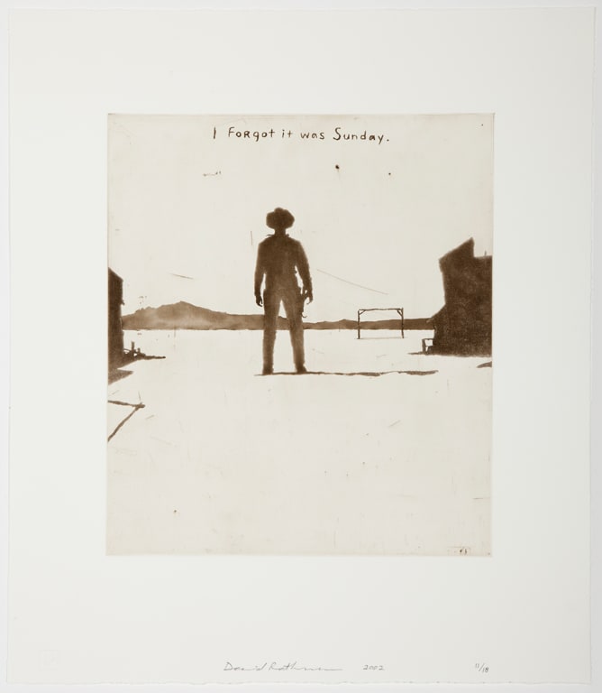 I forgot it was Sunday., from the suite Five New Etchings