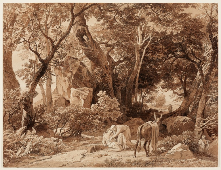 Forest Landscape with the Good Samaritan