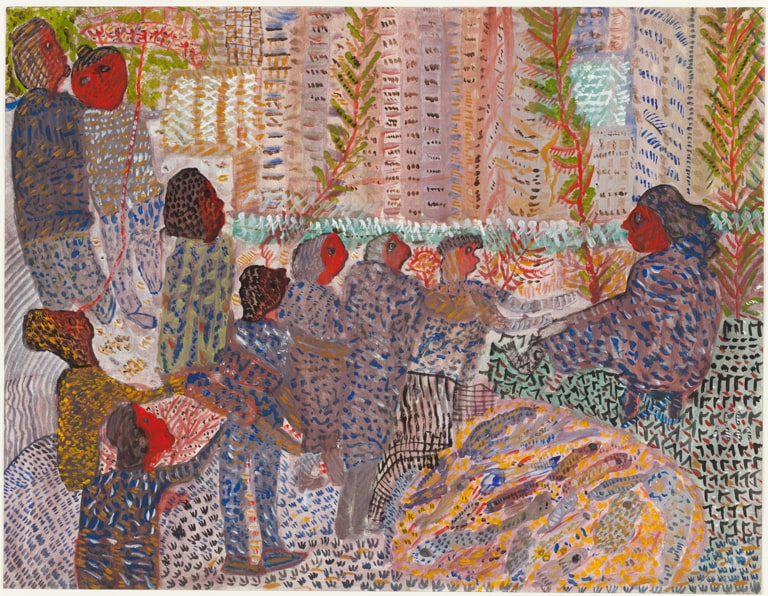 Fishpond with Figures