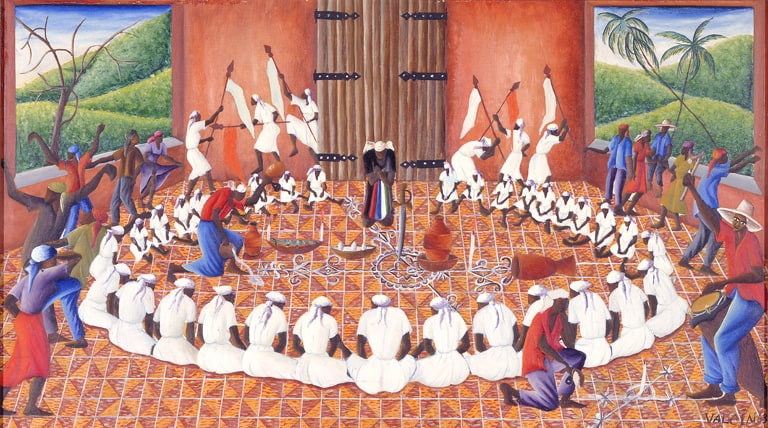 Ceremony in Vodun Temple