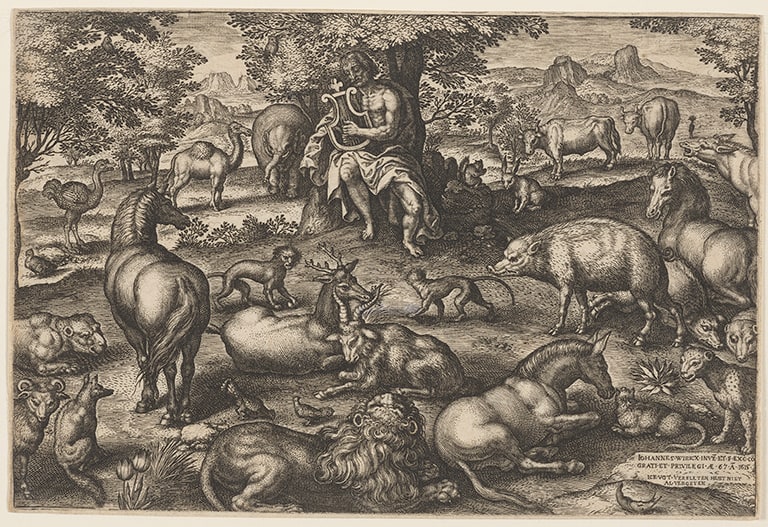 Orpheus Charming the Animals with His Music