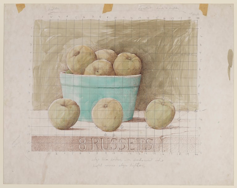 Preliminary drawing for the etching 8 Russets