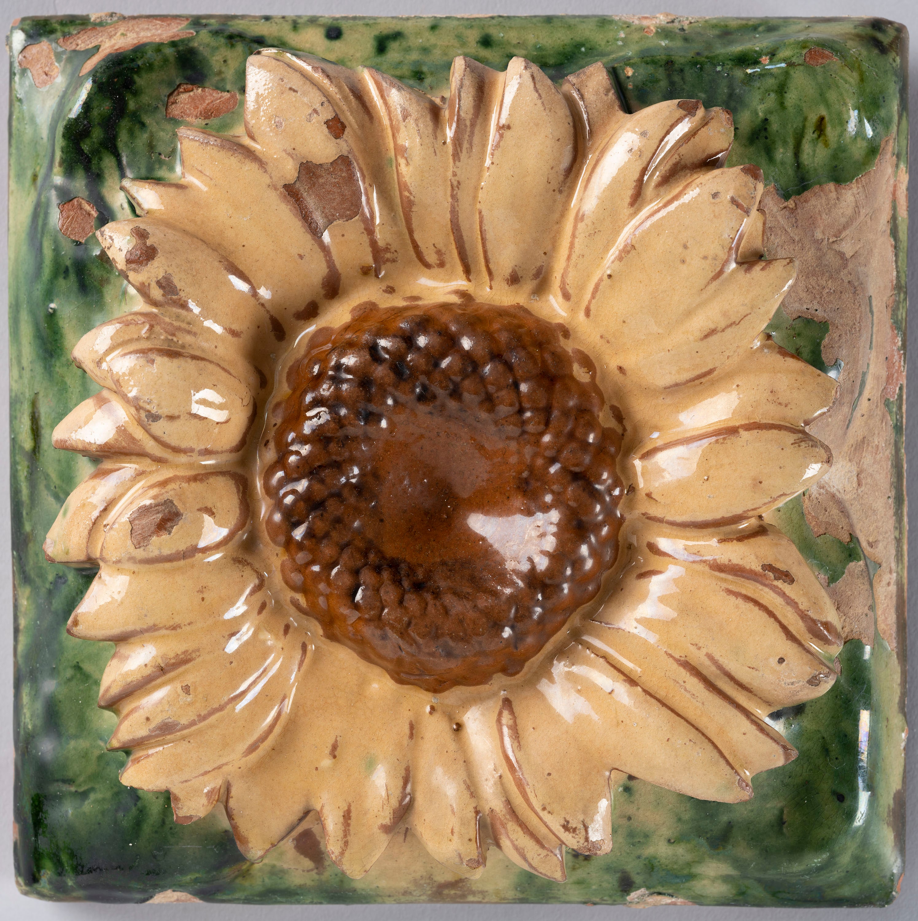 Sunflower tile designed for Casa Vicens