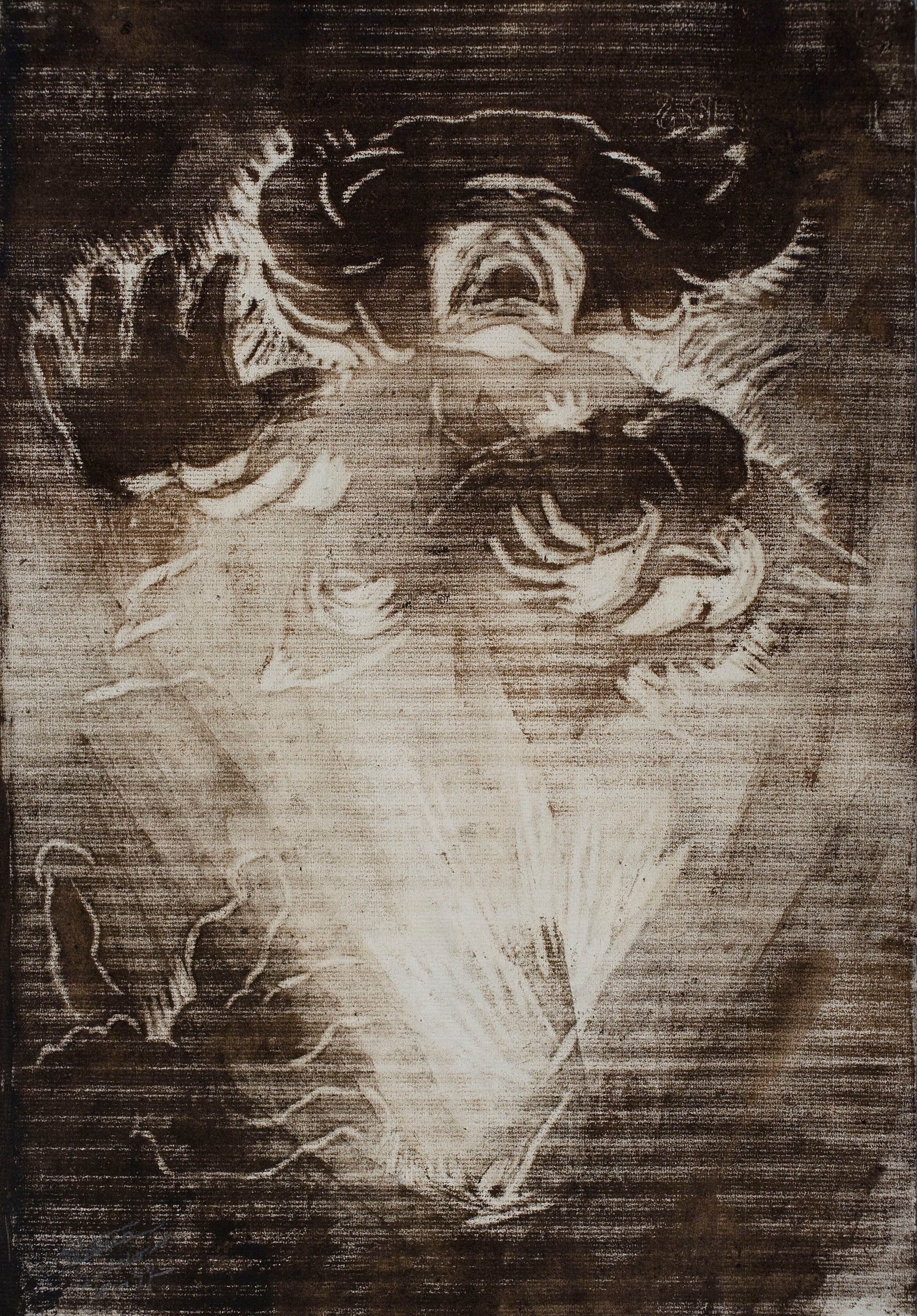 Bombardment (obverse) / Sketch of a dog (reverse)