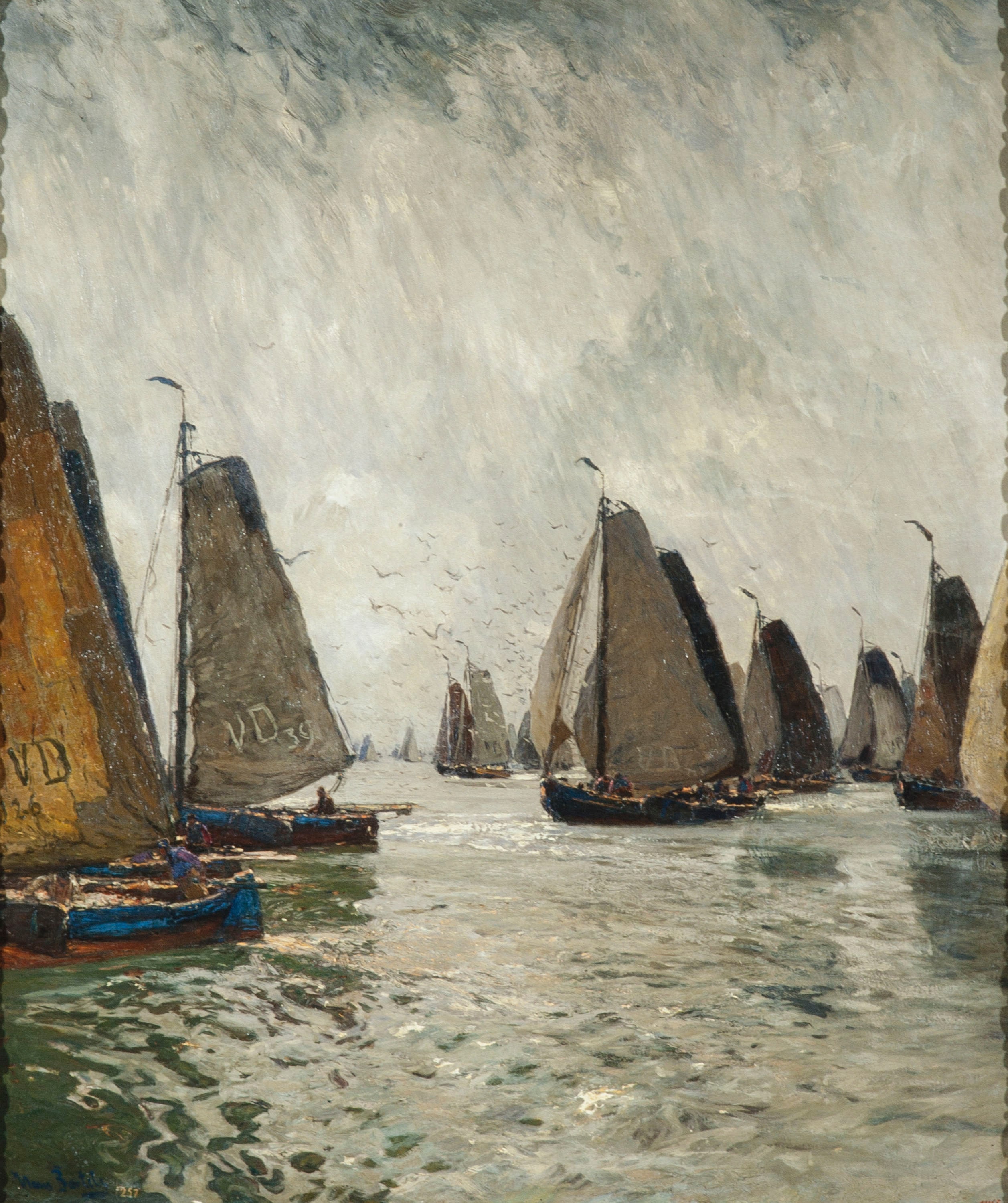 Fishing boats at Zuiderzee (The Netherlands)
