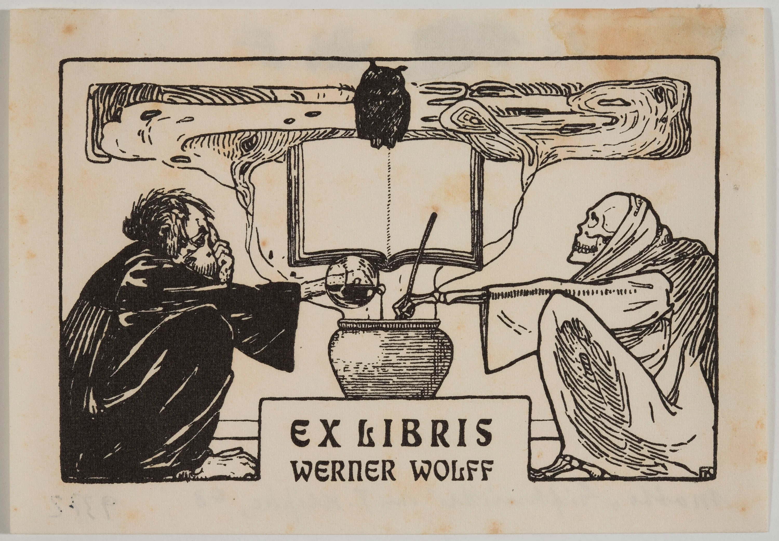 Book-plate Werner Wolff
