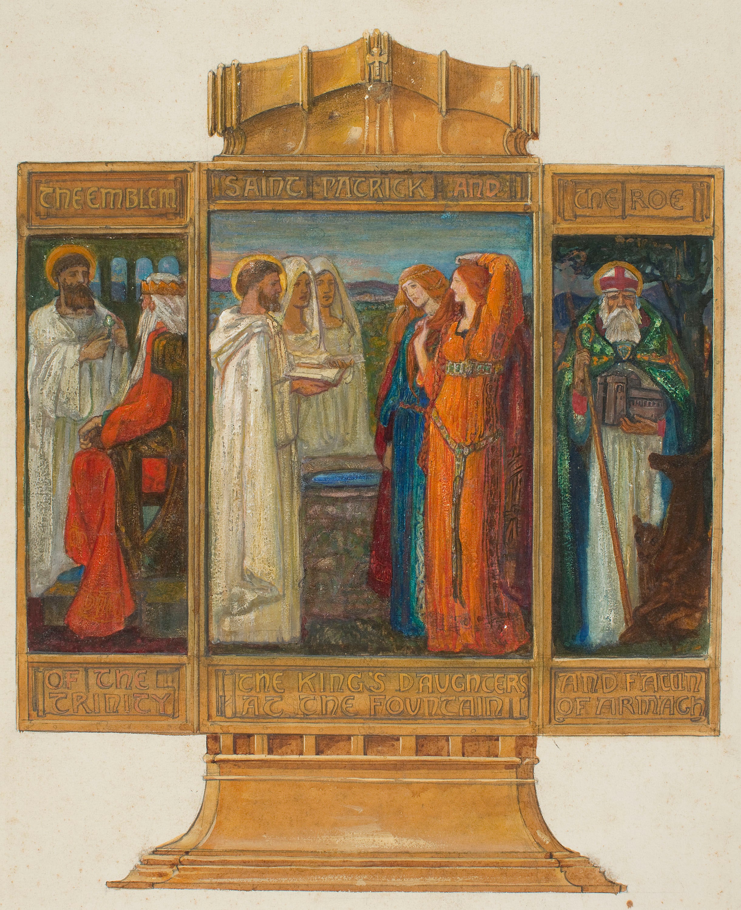 Preparatory study for the 'Enamelled Triptych with Scenes from the Life of Saint Patrick'