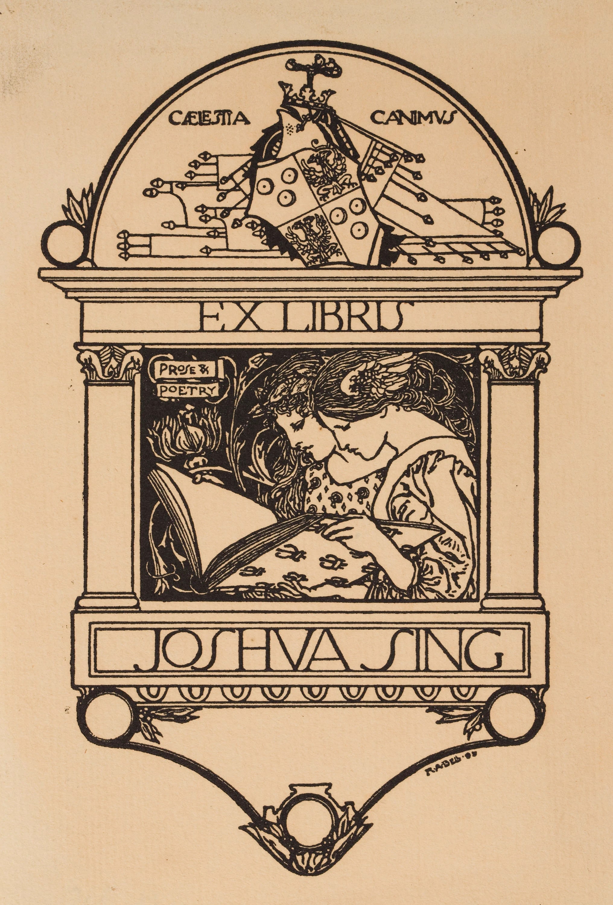 Book-plate Joshua Sing