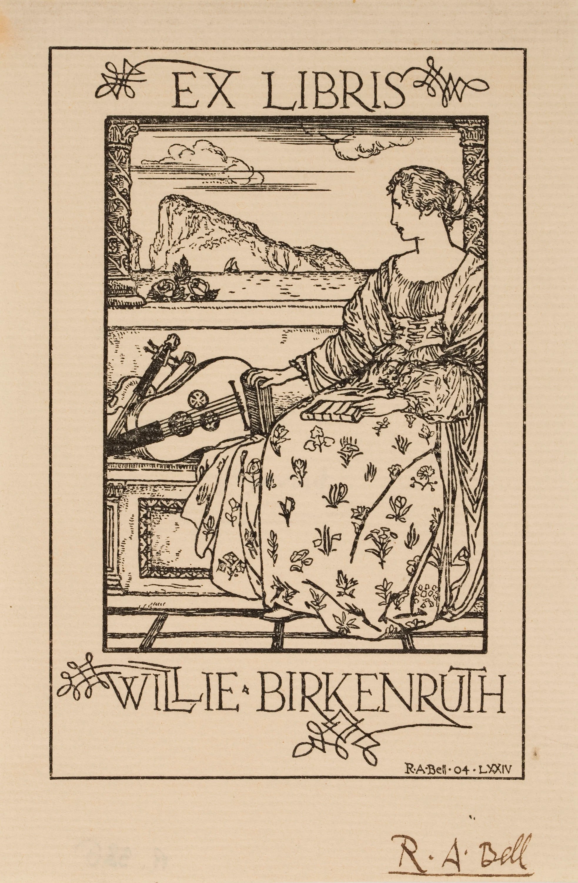 Book-plate Willie Birkenruth