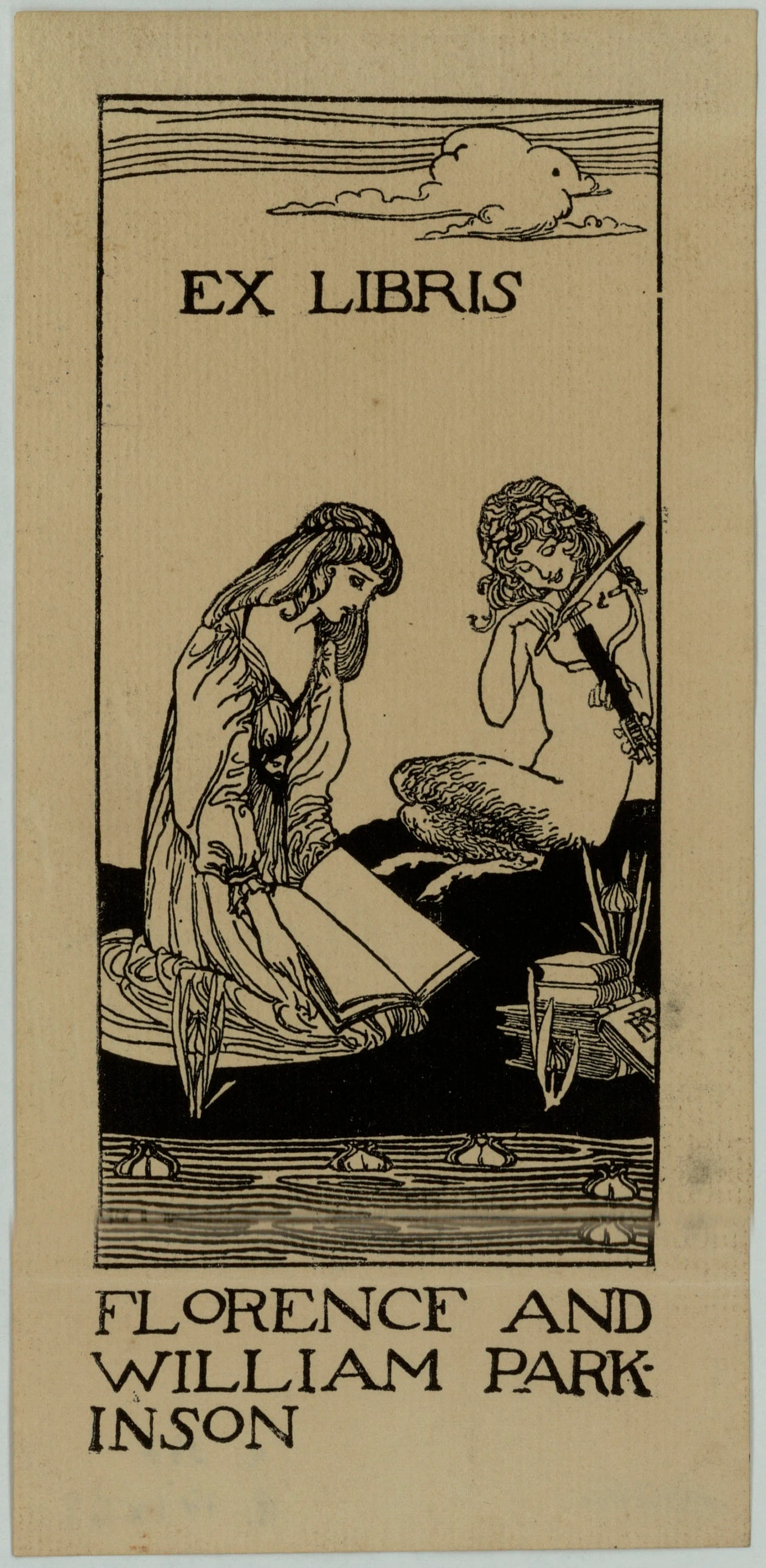 Book-plate Florence and William Parkinson