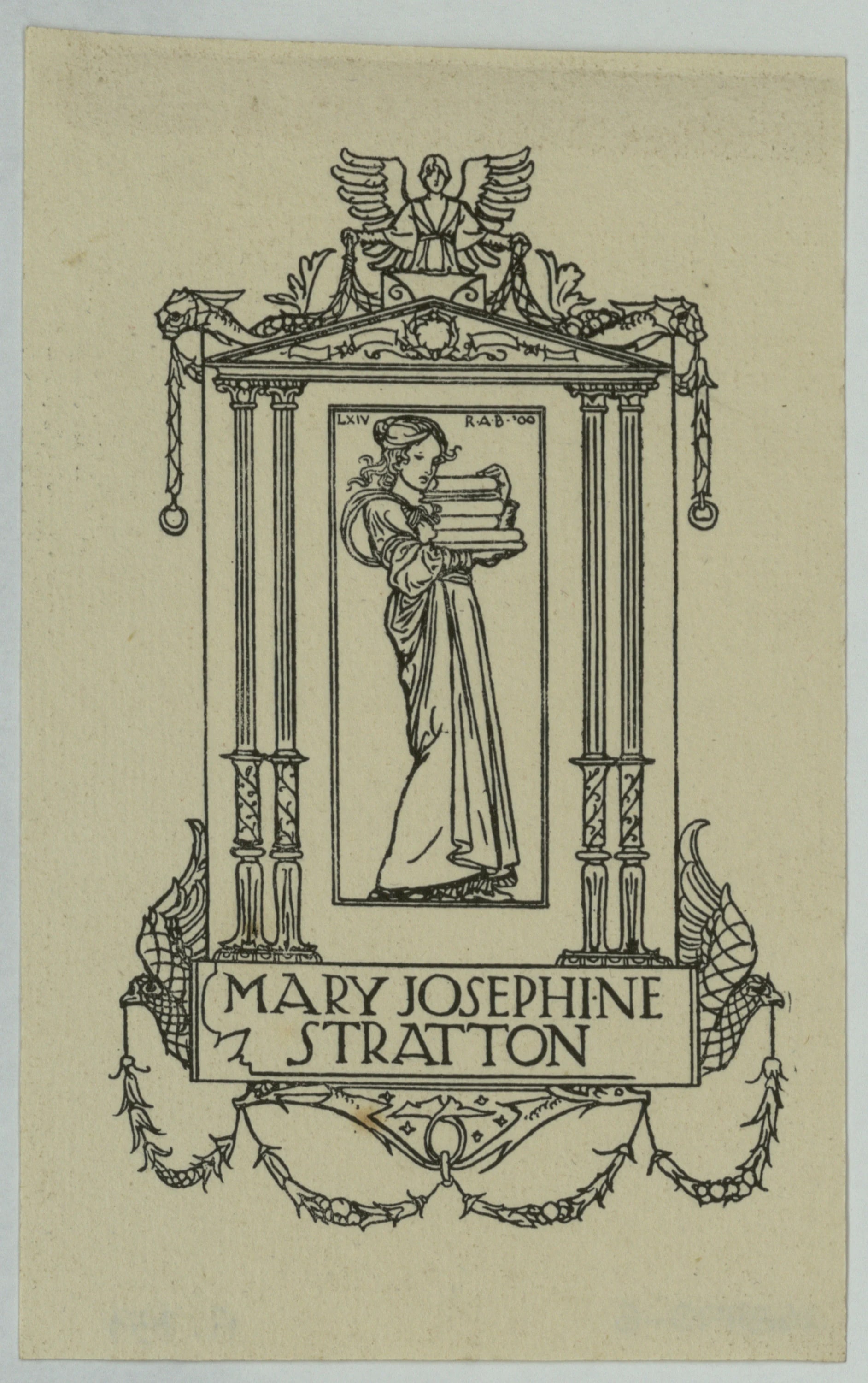 Book-plate Mary Josephine Stratton