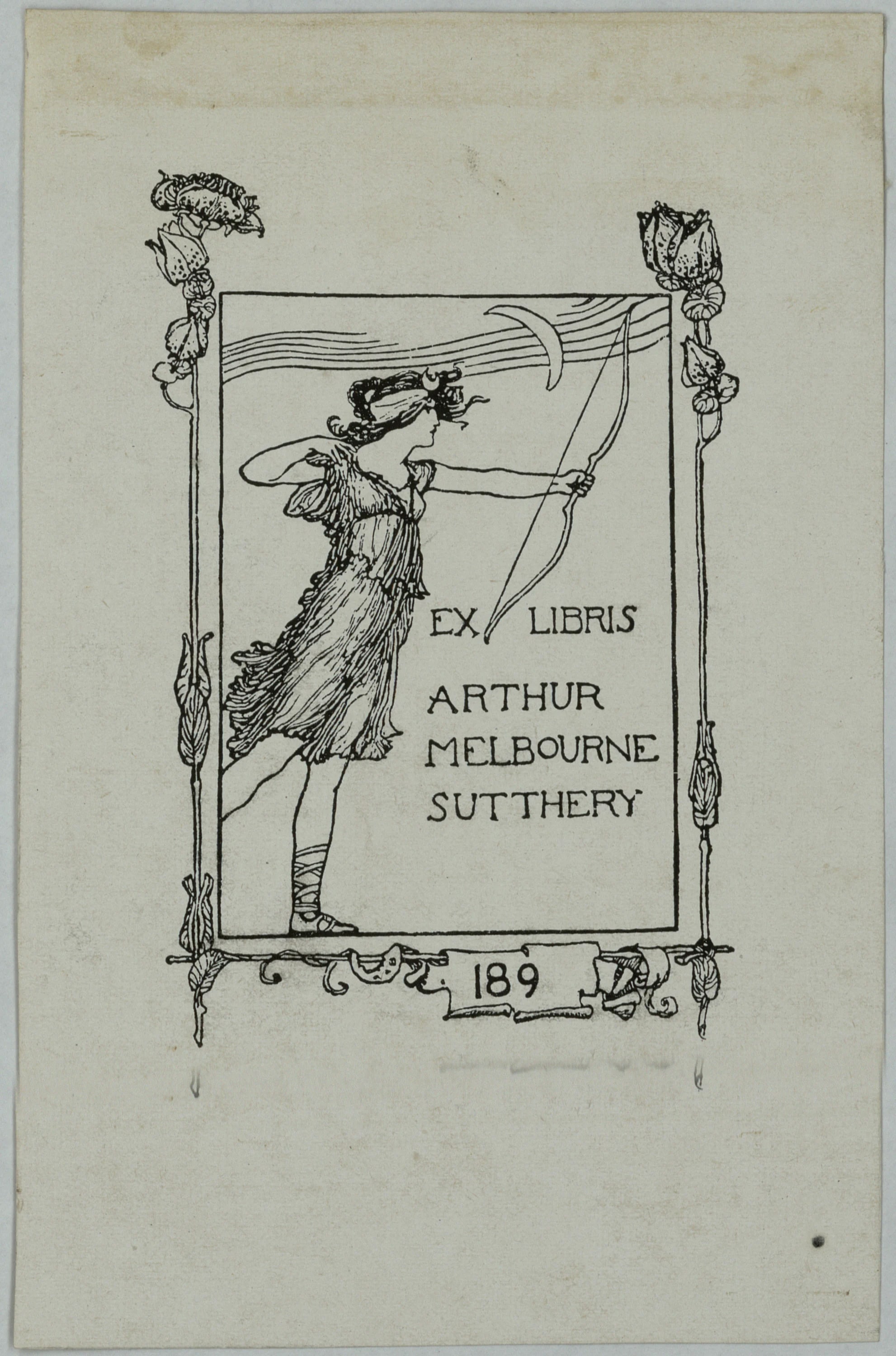 Book-plate Arthur Melbourne Sutthery