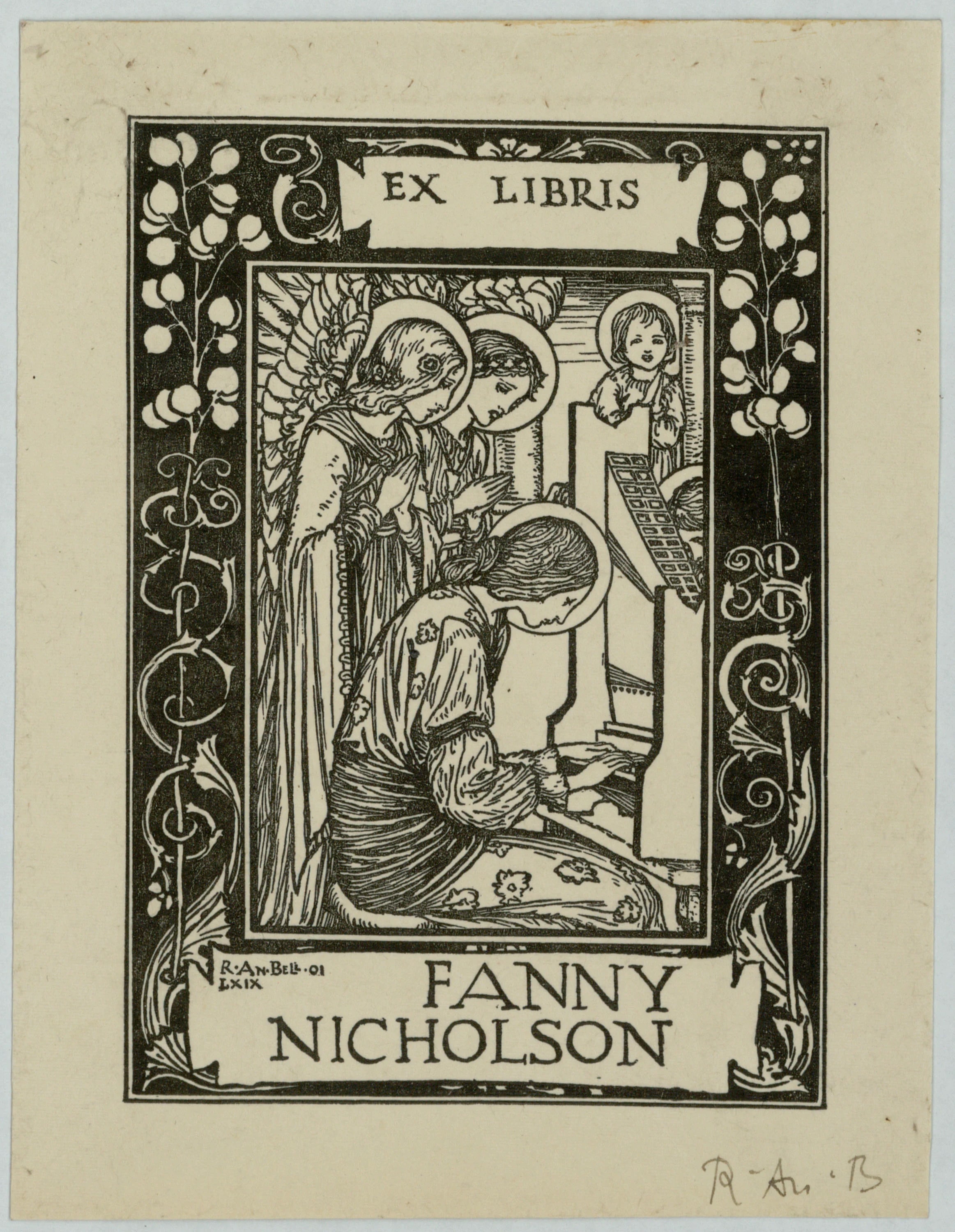 Book-plate Fanny Nicholson