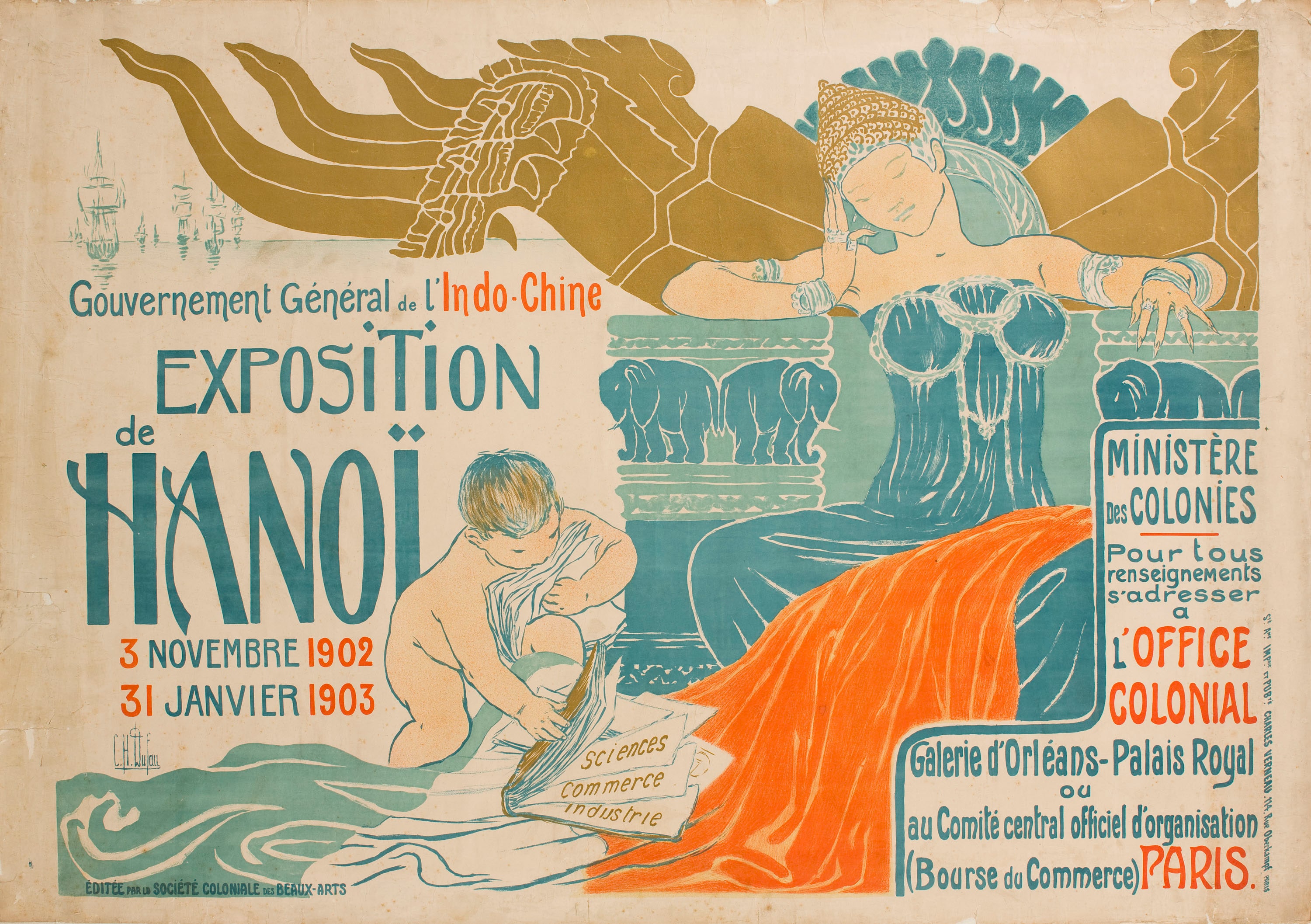 Gouvernement Général de l'Indo-Chine. Exposition Hanoï