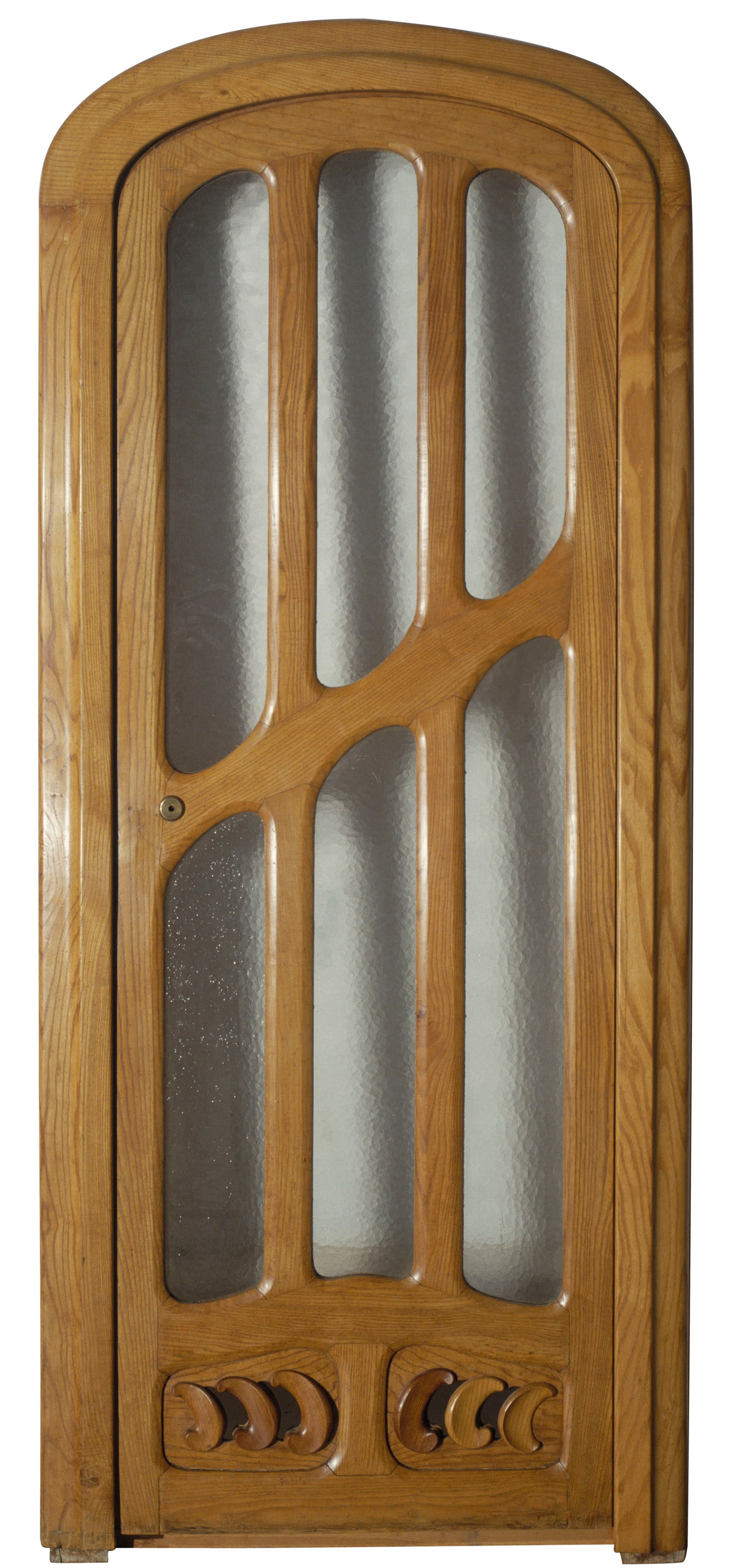 Glass door with frame