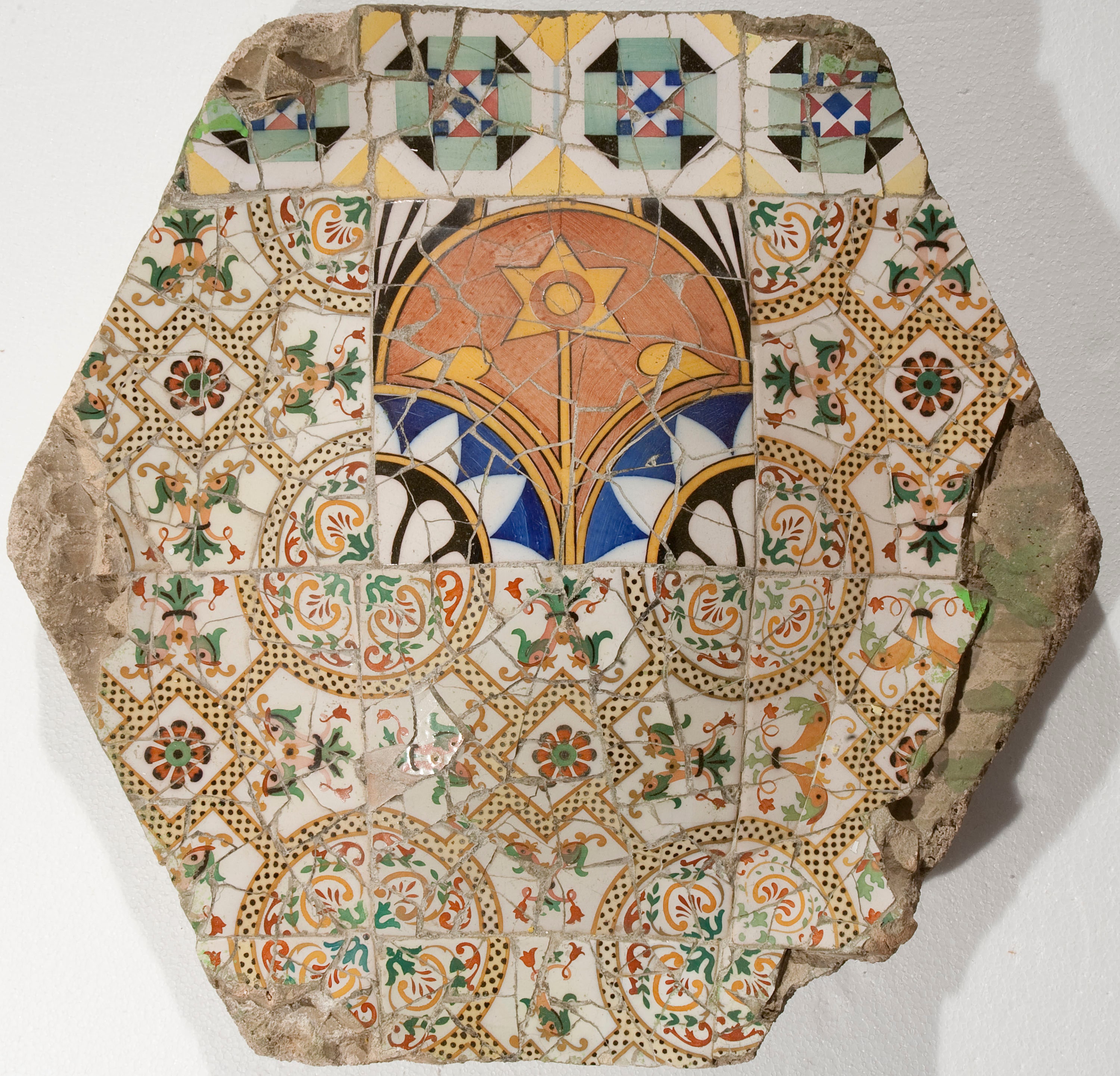 Piece of trencadís for the Parc Güell