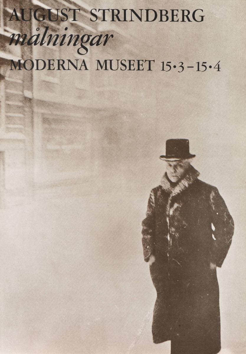August Strindberg målningar Moderna Museet 15.3-15.4 1963