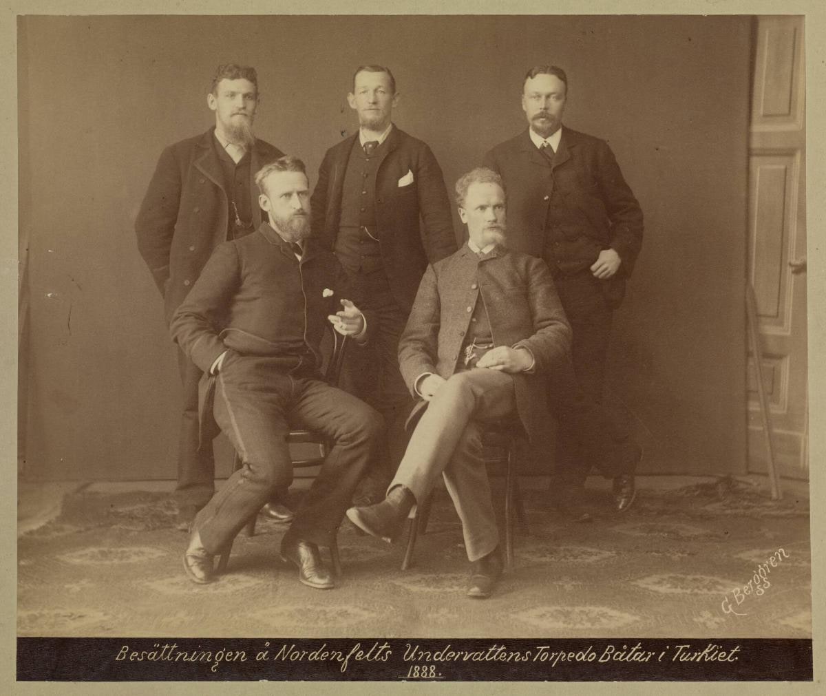 Besättningen å Nordenfelts Undervattenstorpedobåtar i Turkiet, 1888