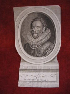 Sir Dudley Carleton, later Viscount Dorchester (1574-1632), engraved