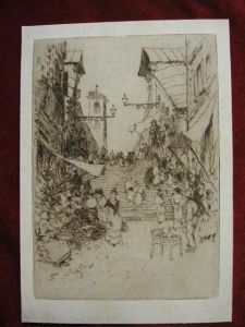 Market with steps