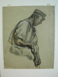 A man with a spade