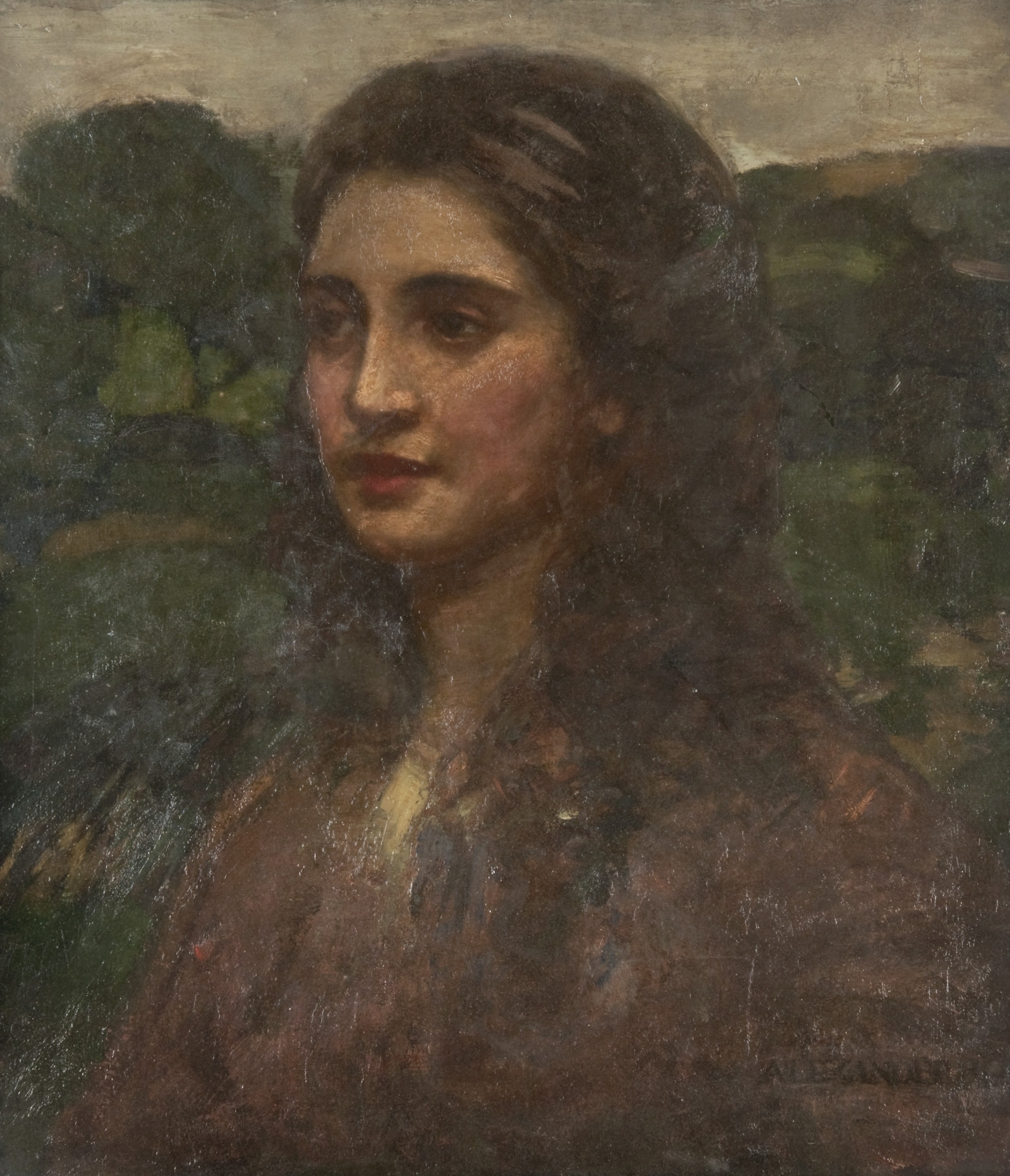 Head of a young girl