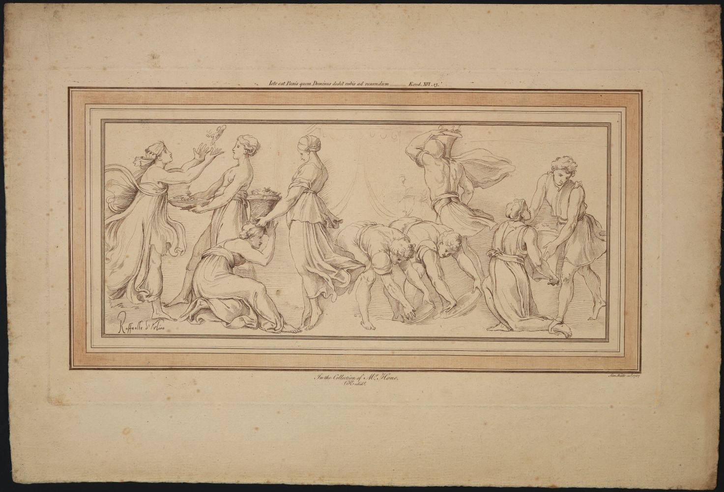 'The gathering of manna' from volume 1 of "A collection of prints in imitation of drawings"