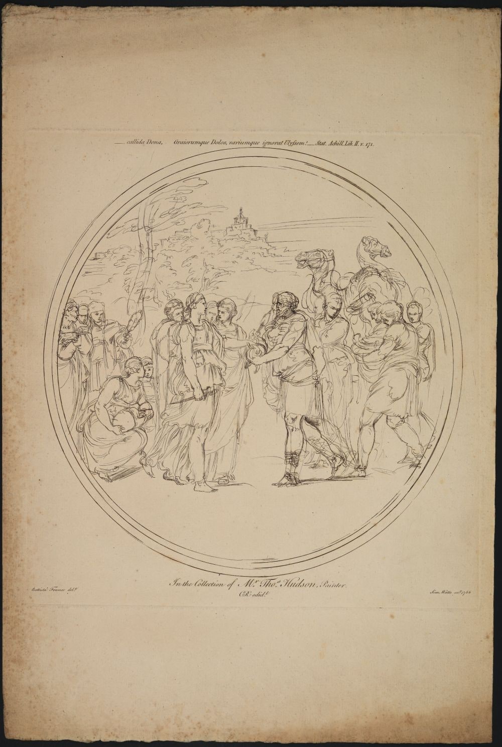 'The discovery of Achilles' from volume 1 of "A collection of prints in imitation of drawings"